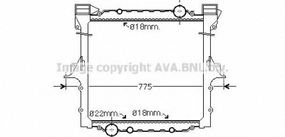 AVA QUALITY COOLING mn2058 -  Радиатор, охлаждение двигателя